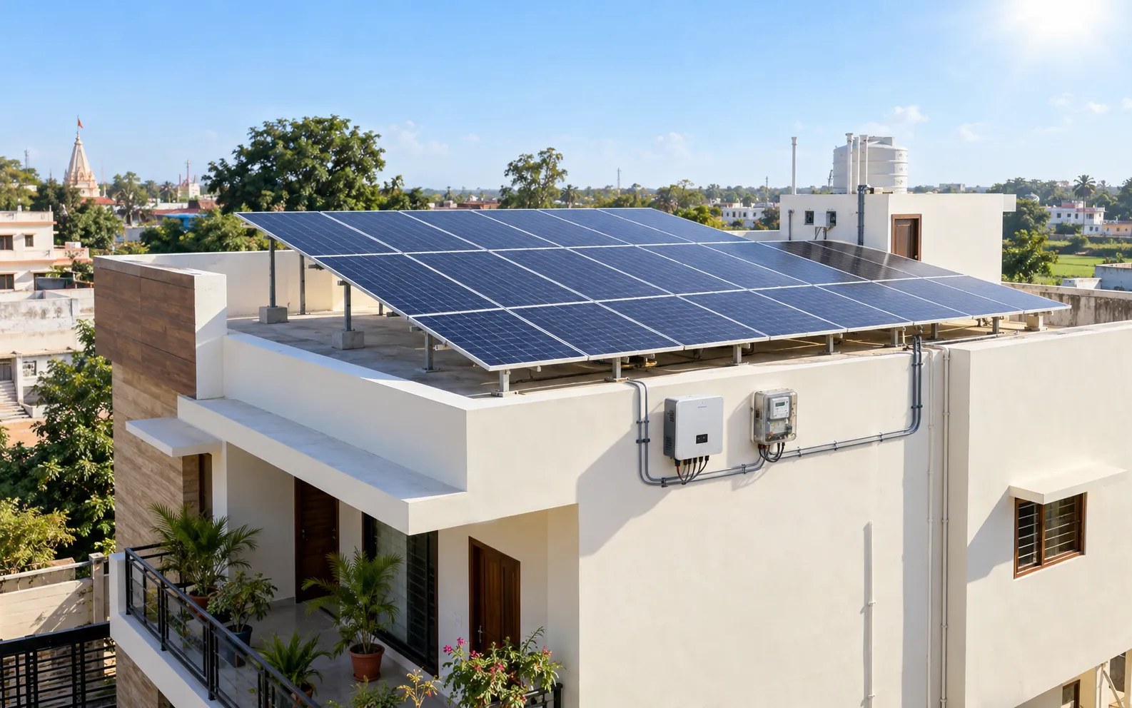 Hybrid Solar installation